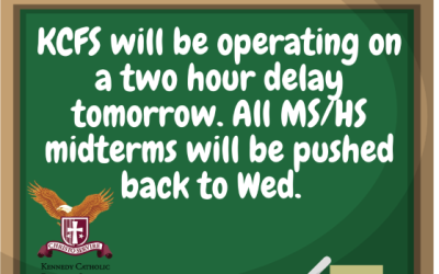 Two Hour Delay-Tuesday, Jan. 18th