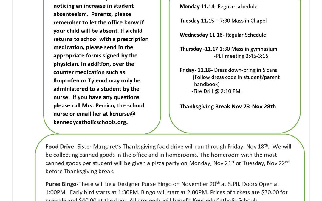 KCMS/HS Weekly News 11-14