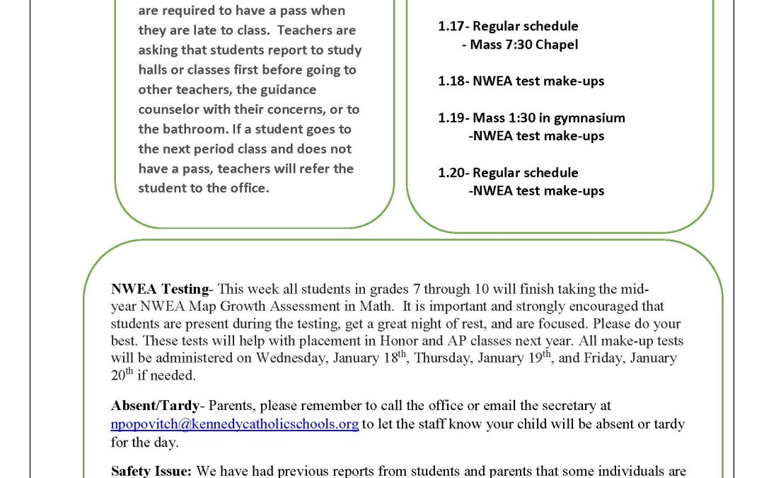 KCMS/HS Weekly Newsletter 1-26-23
