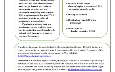 KCMS/HS Weekly News 4-24-23