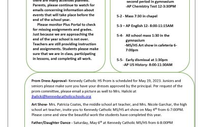 KCMS/HS Weekly Update 5-1-23