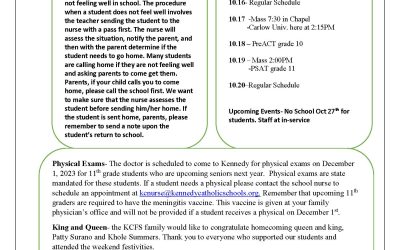 KCMS/HS Weekly News 10-16-23